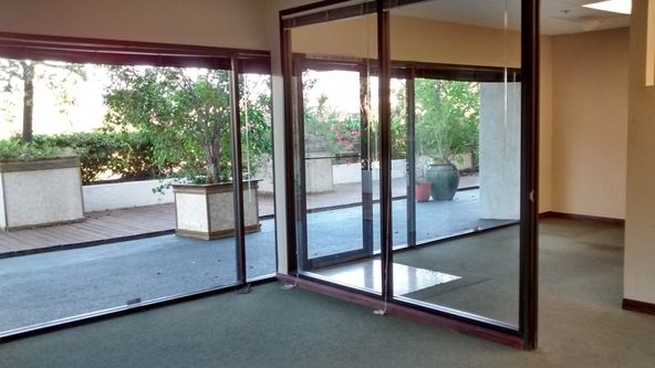 PLAZA LEVEL, FRONT OF BUILDING, NORTH WEST CORNER